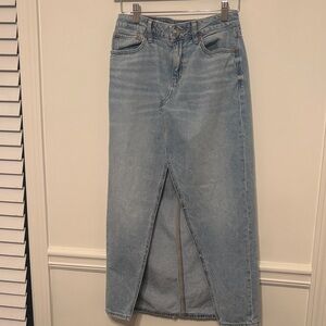 American Eagle Denim Maxi Skirt